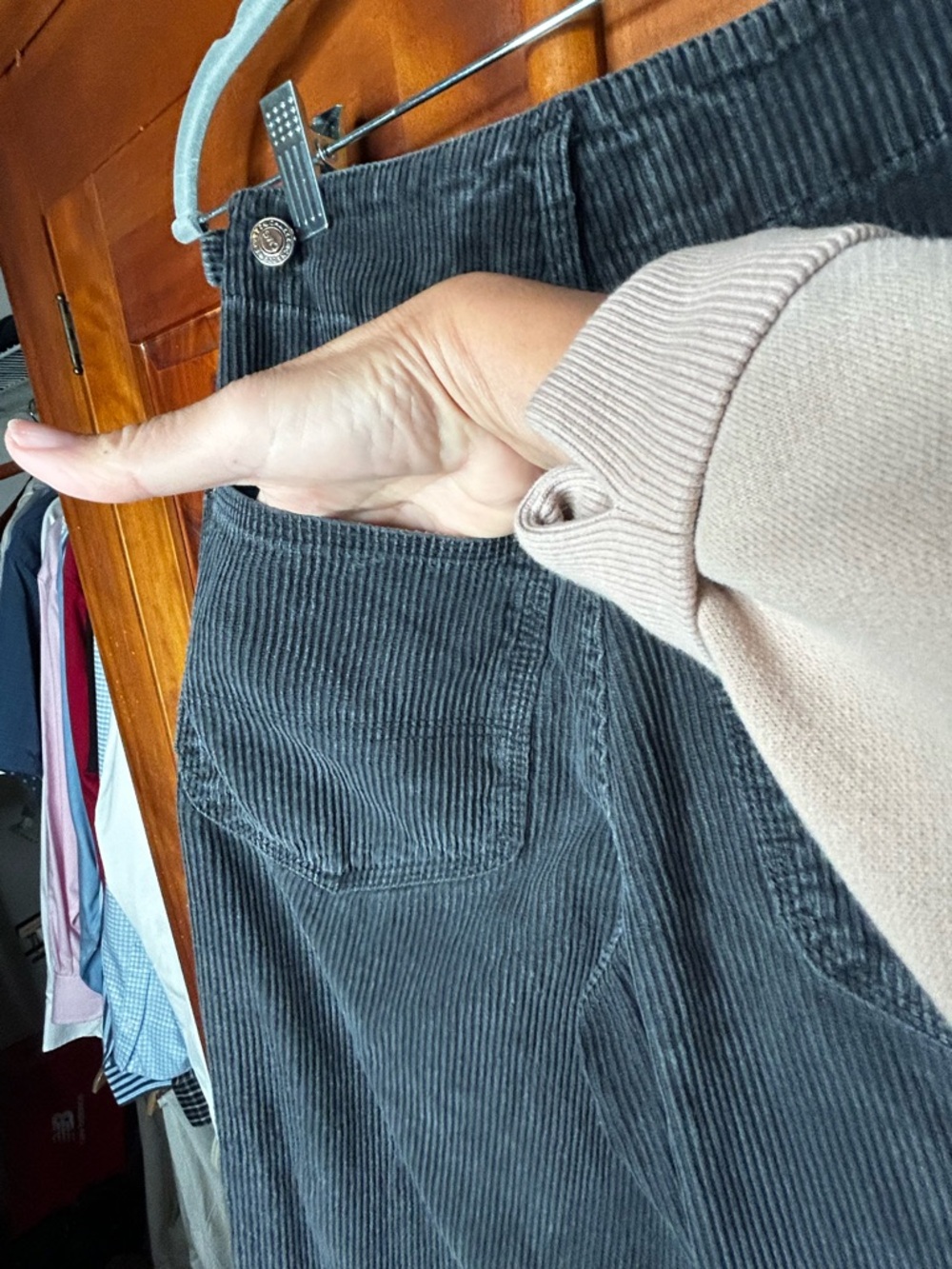 Credentials by Charles Ghailian VTG. 90's Corduroy High Waist Pants Mom Fit - Picture 12 of 16